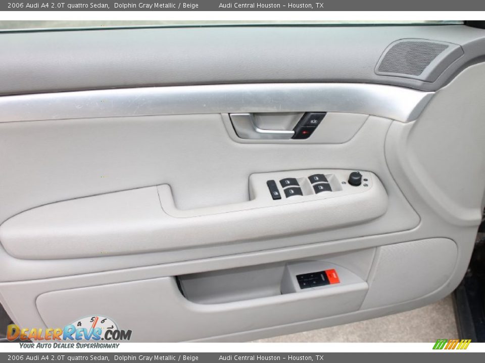 2006 Audi A4 2.0T quattro Sedan Dolphin Gray Metallic / Beige Photo #12
