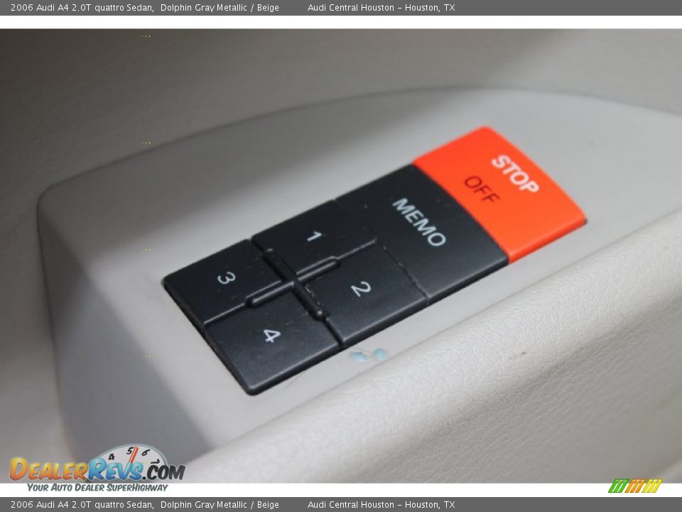 2006 Audi A4 2.0T quattro Sedan Dolphin Gray Metallic / Beige Photo #13