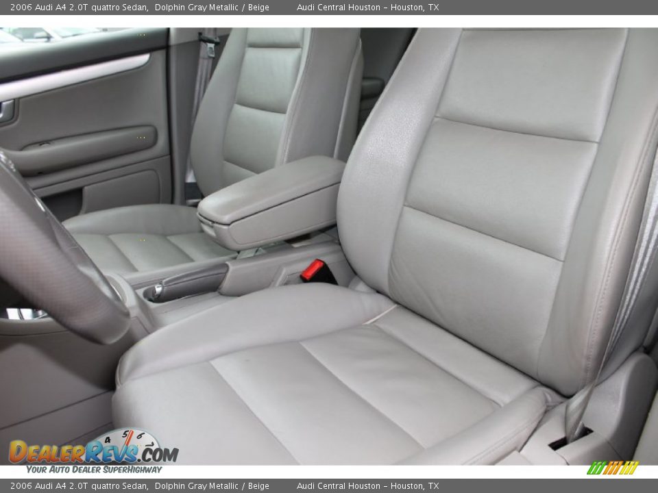 2006 Audi A4 2.0T quattro Sedan Dolphin Gray Metallic / Beige Photo #16