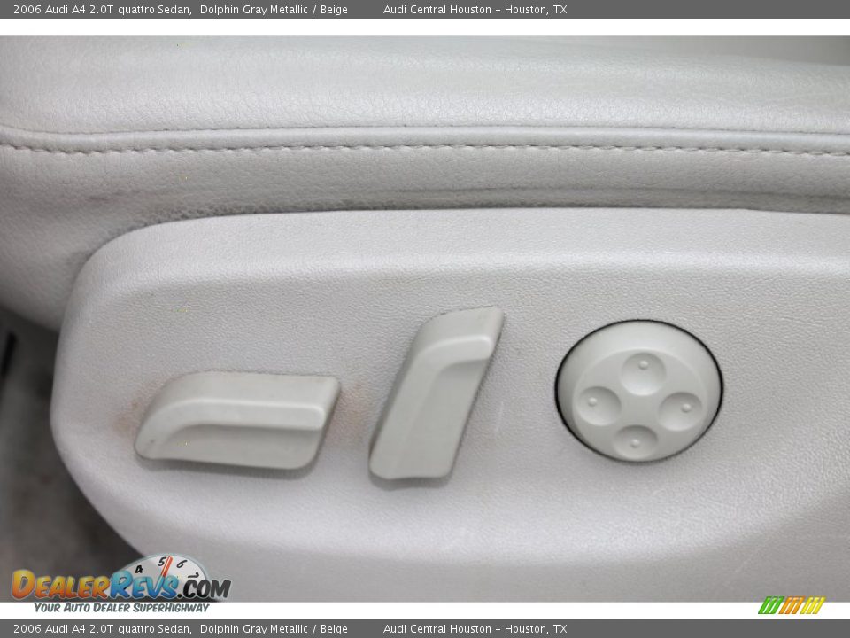 2006 Audi A4 2.0T quattro Sedan Dolphin Gray Metallic / Beige Photo #17