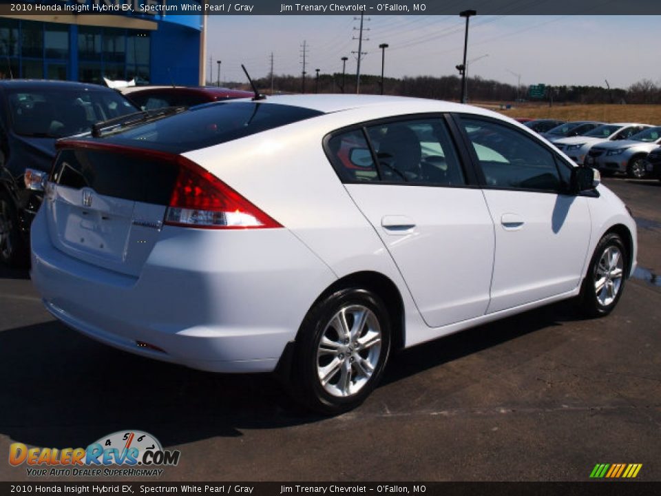 2010 Honda Insight Hybrid EX Spectrum White Pearl / Gray Photo #3
