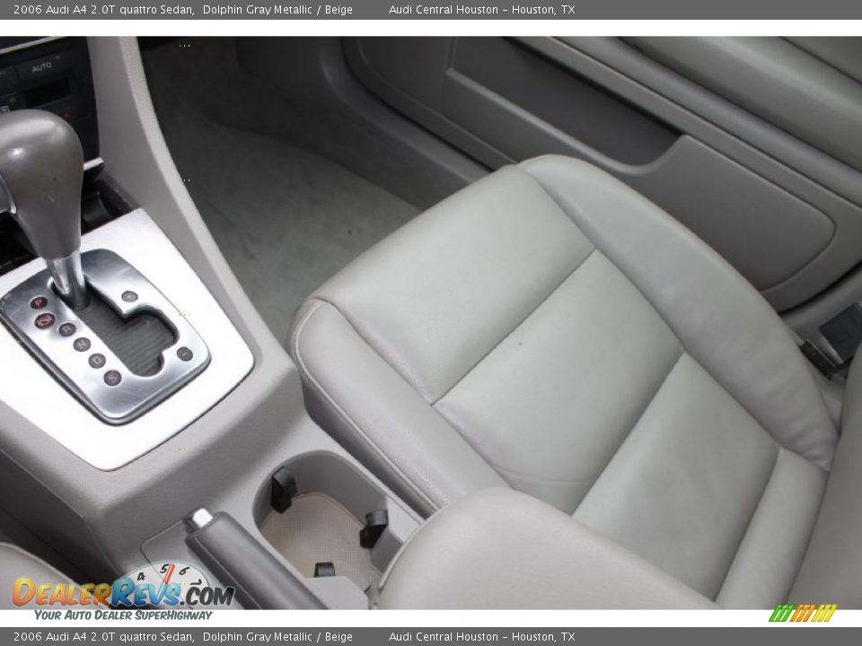 2006 Audi A4 2.0T quattro Sedan Dolphin Gray Metallic / Beige Photo #21