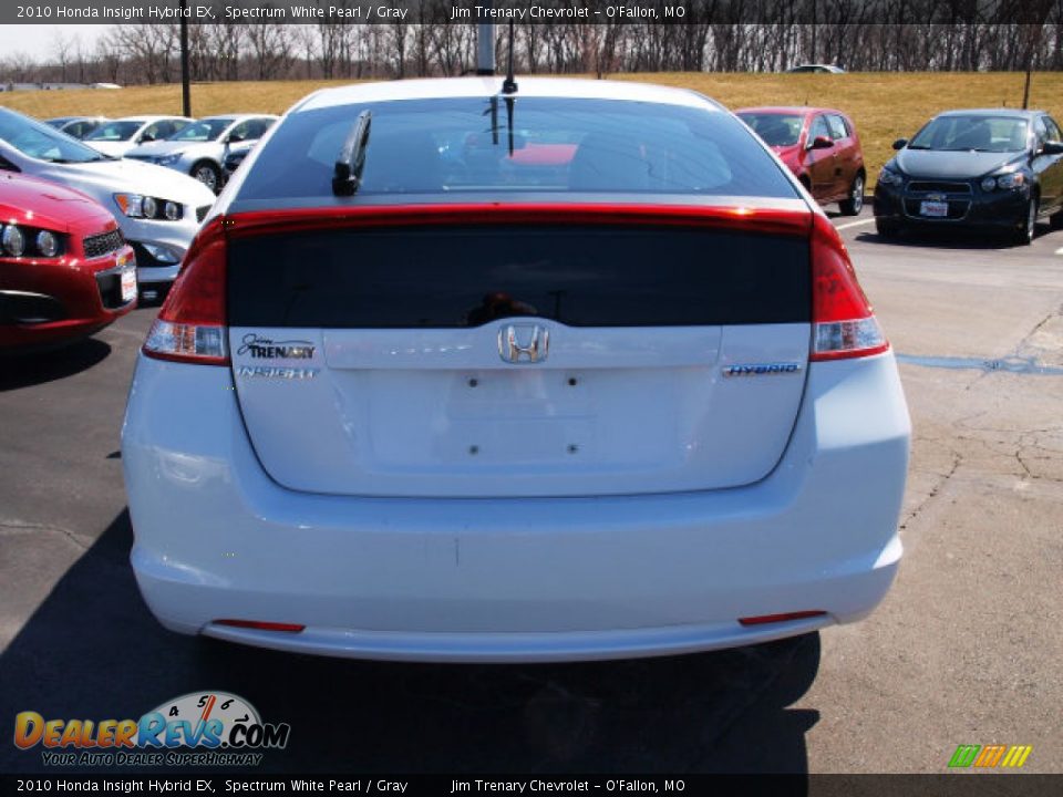 2010 Honda Insight Hybrid EX Spectrum White Pearl / Gray Photo #6