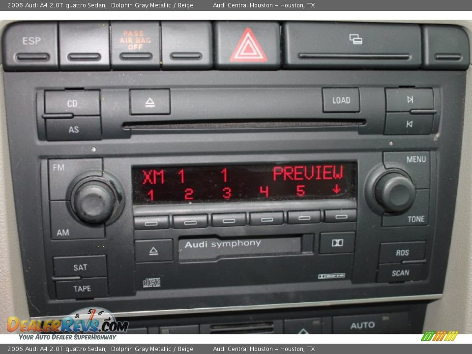2006 Audi A4 2.0T quattro Sedan Dolphin Gray Metallic / Beige Photo #22