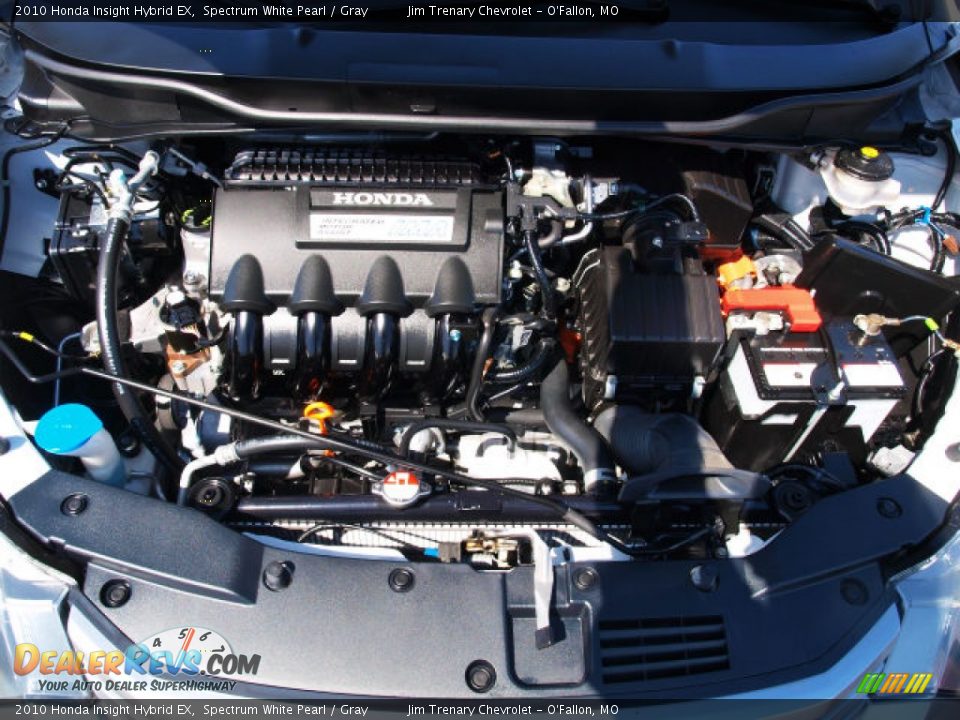 2010 Honda Insight Hybrid EX Spectrum White Pearl / Gray Photo #7