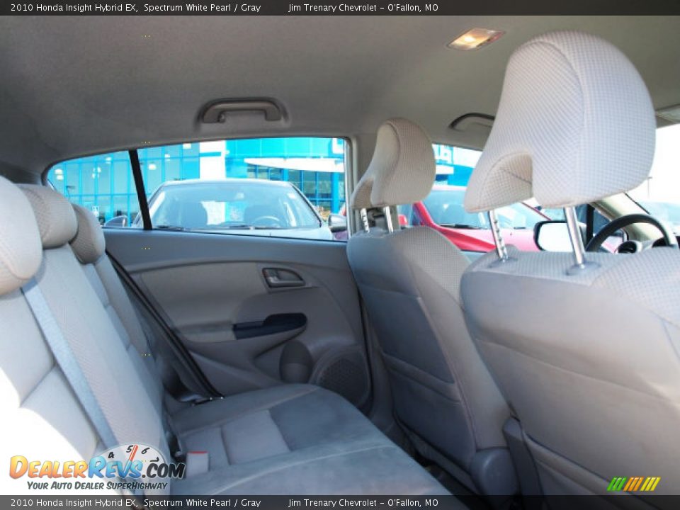 2010 Honda Insight Hybrid EX Spectrum White Pearl / Gray Photo #9