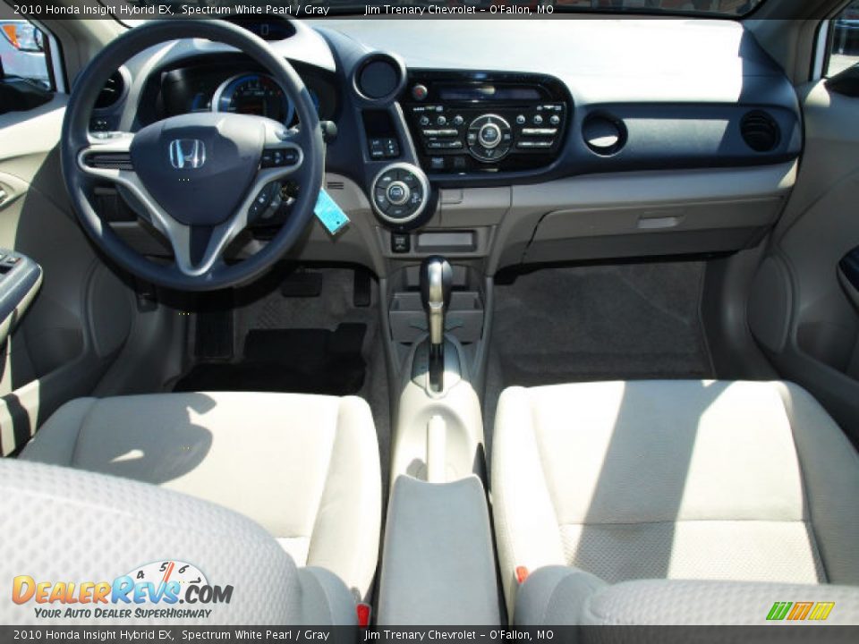 2010 Honda Insight Hybrid EX Spectrum White Pearl / Gray Photo #10