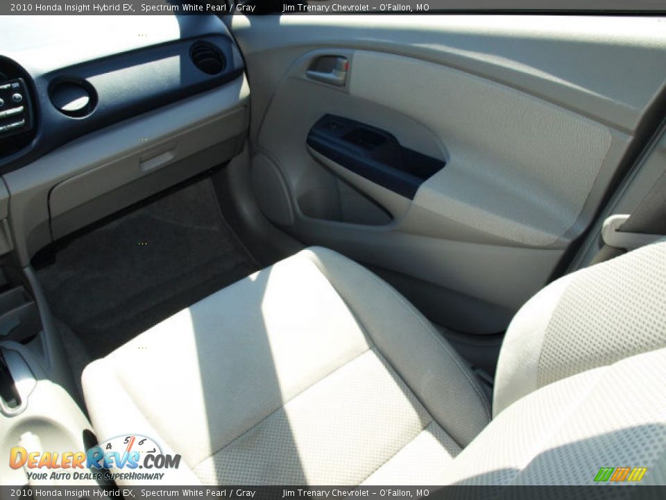 2010 Honda Insight Hybrid EX Spectrum White Pearl / Gray Photo #13