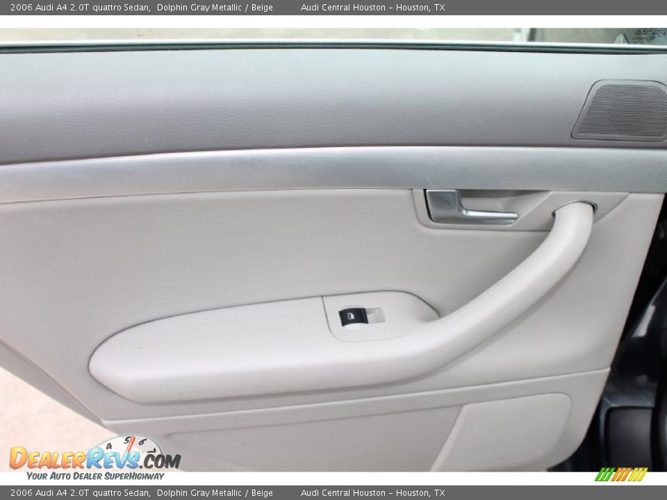 2006 Audi A4 2.0T quattro Sedan Dolphin Gray Metallic / Beige Photo #30
