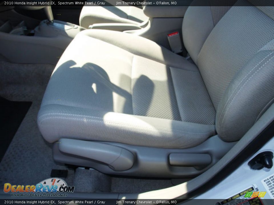 2010 Honda Insight Hybrid EX Spectrum White Pearl / Gray Photo #16