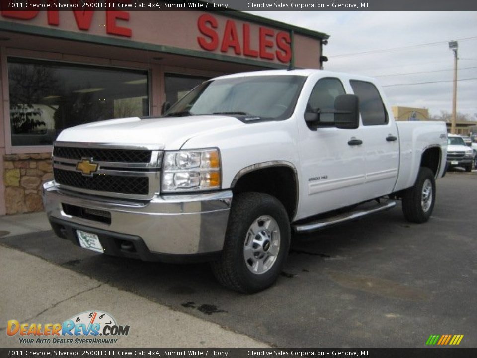 2011 Chevrolet Silverado 2500HD LT Crew Cab 4x4 Summit White / Ebony Photo #1