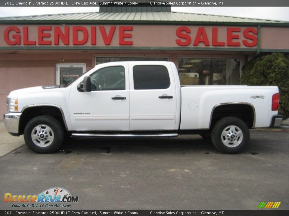 2011 Chevrolet Silverado 2500HD LT Crew Cab 4x4 Summit White / Ebony Photo #2