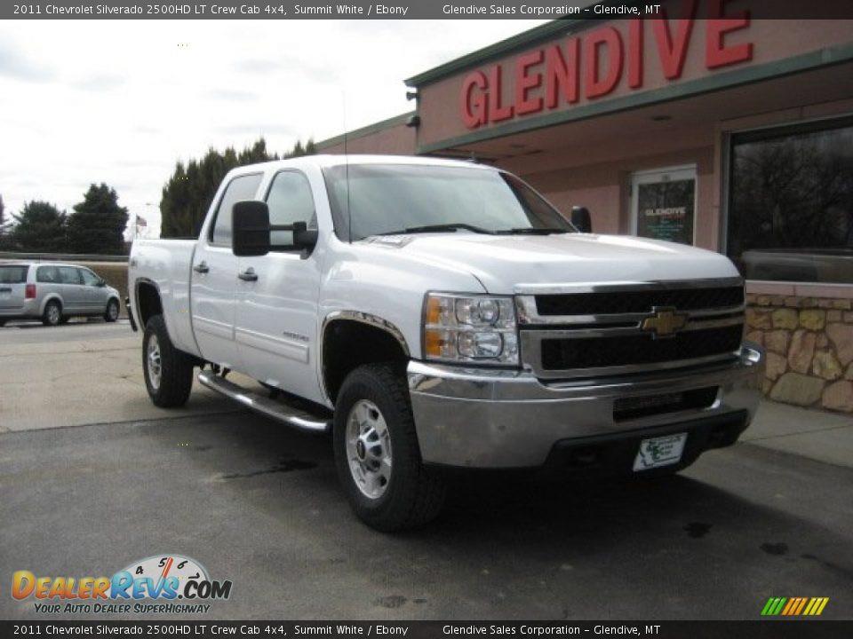 2011 Chevrolet Silverado 2500HD LT Crew Cab 4x4 Summit White / Ebony Photo #4