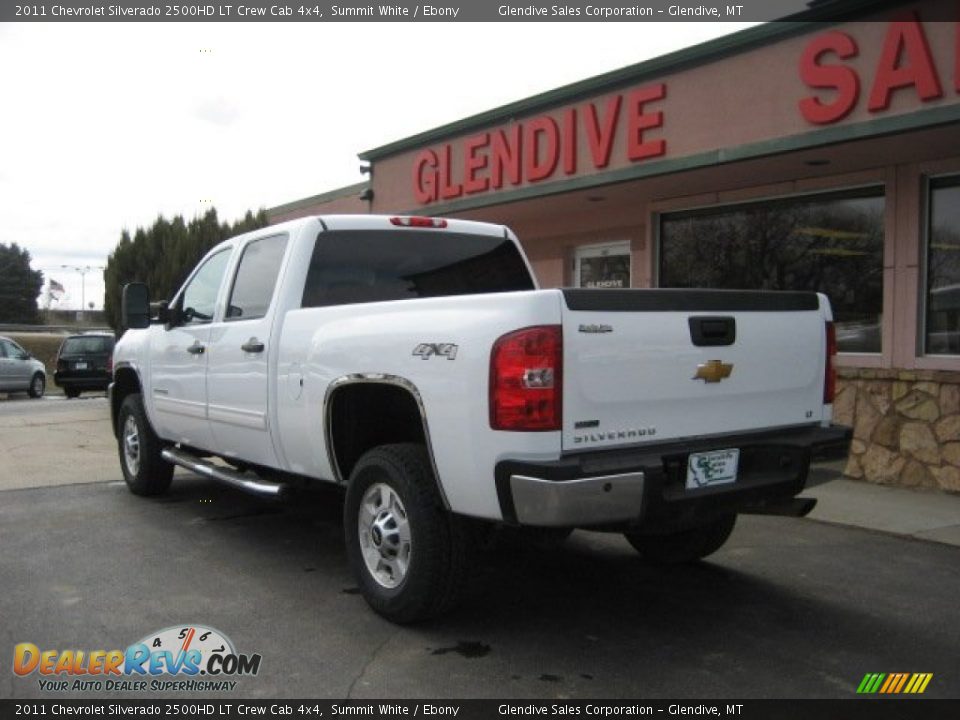 2011 Chevrolet Silverado 2500HD LT Crew Cab 4x4 Summit White / Ebony Photo #5