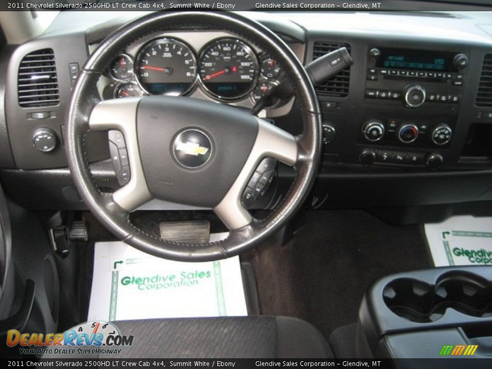 2011 Chevrolet Silverado 2500HD LT Crew Cab 4x4 Summit White / Ebony Photo #9