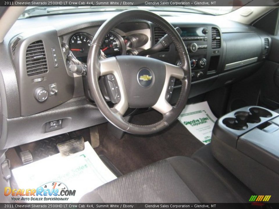 2011 Chevrolet Silverado 2500HD LT Crew Cab 4x4 Summit White / Ebony Photo #10