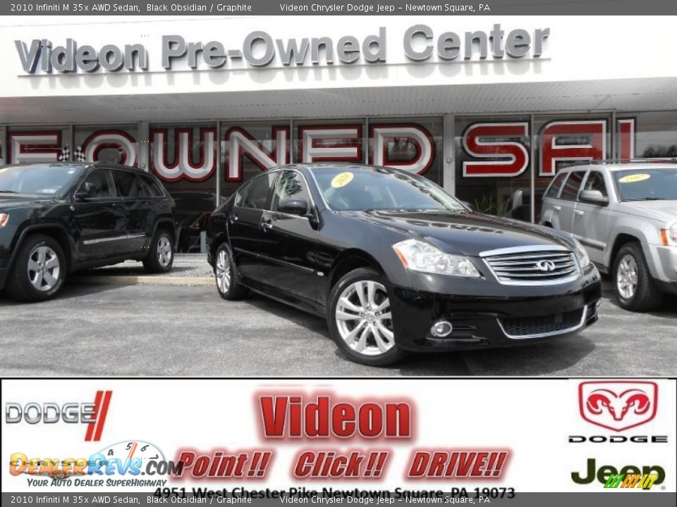 2010 Infiniti M 35x AWD Sedan Black Obsidian / Graphite Photo #1