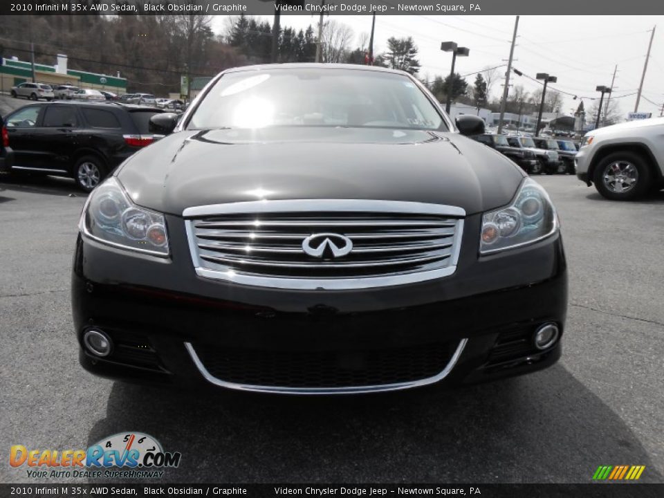2010 Infiniti M 35x AWD Sedan Black Obsidian / Graphite Photo #2