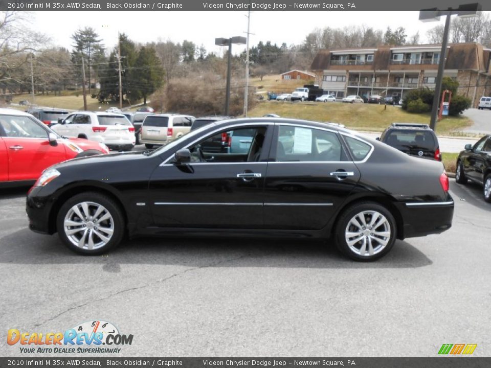 2010 Infiniti M 35x AWD Sedan Black Obsidian / Graphite Photo #4
