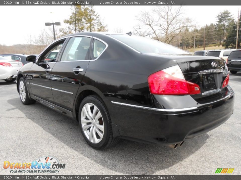 2010 Infiniti M 35x AWD Sedan Black Obsidian / Graphite Photo #5