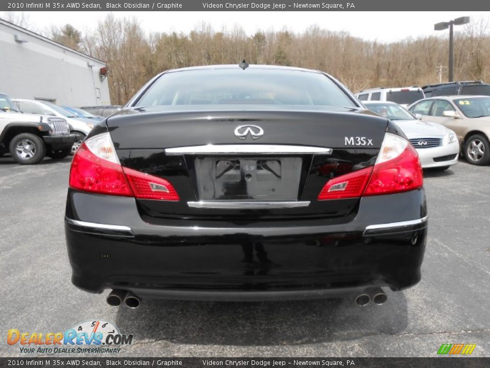 2010 Infiniti M 35x AWD Sedan Black Obsidian / Graphite Photo #6