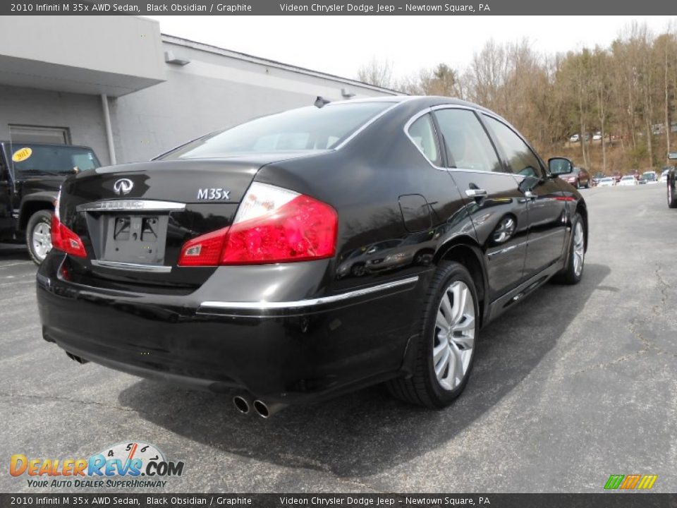 2010 Infiniti M 35x AWD Sedan Black Obsidian / Graphite Photo #7
