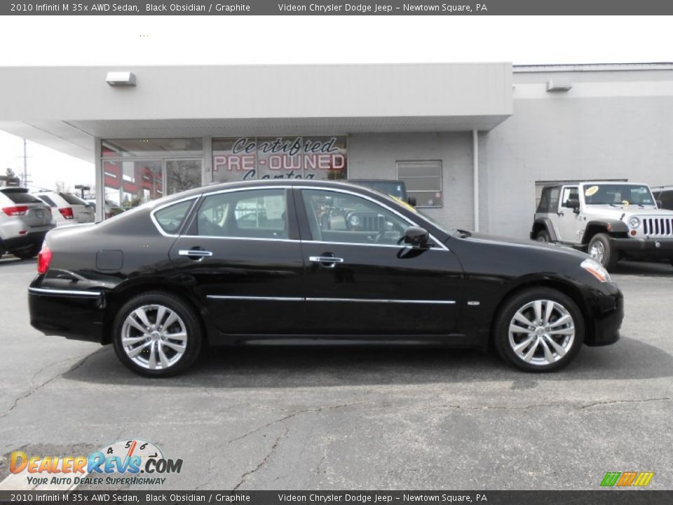 2010 Infiniti M 35x AWD Sedan Black Obsidian / Graphite Photo #8