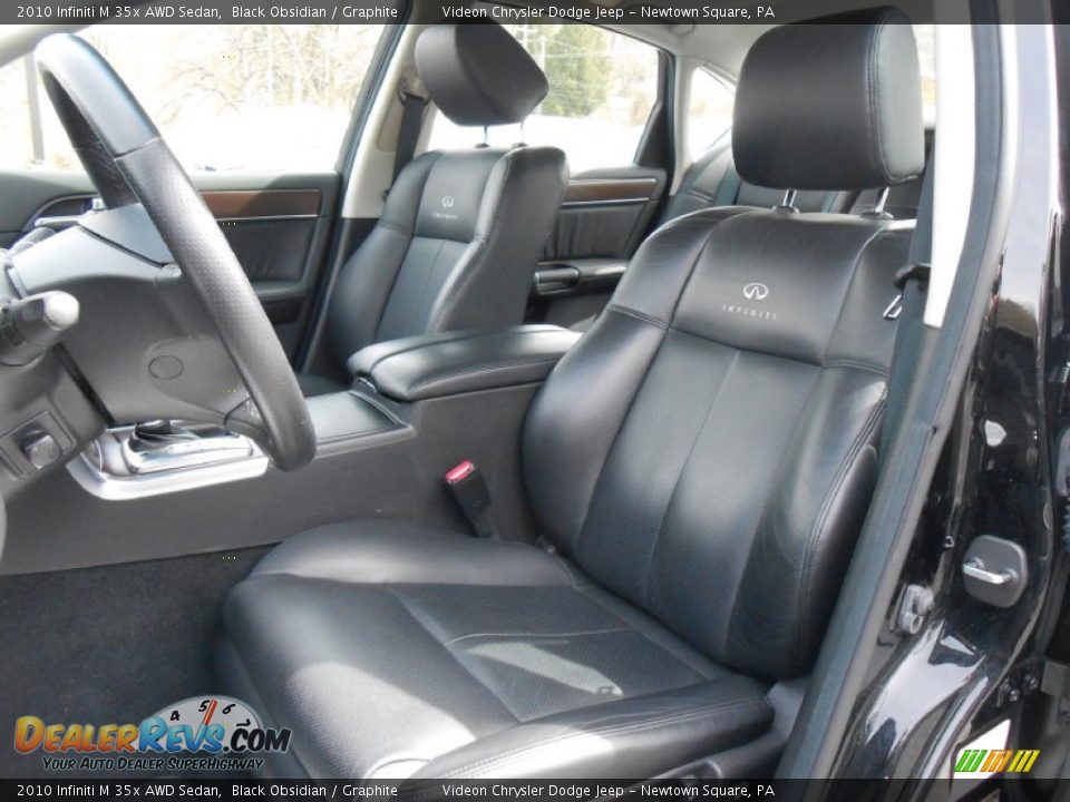 2010 Infiniti M 35x AWD Sedan Black Obsidian / Graphite Photo #11