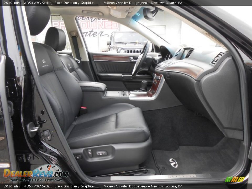 2010 Infiniti M 35x AWD Sedan Black Obsidian / Graphite Photo #13