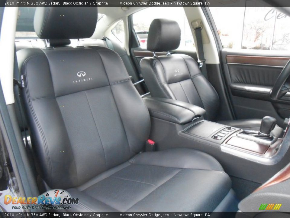 2010 Infiniti M 35x AWD Sedan Black Obsidian / Graphite Photo #14