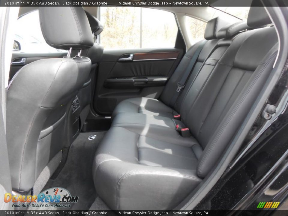 2010 Infiniti M 35x AWD Sedan Black Obsidian / Graphite Photo #17