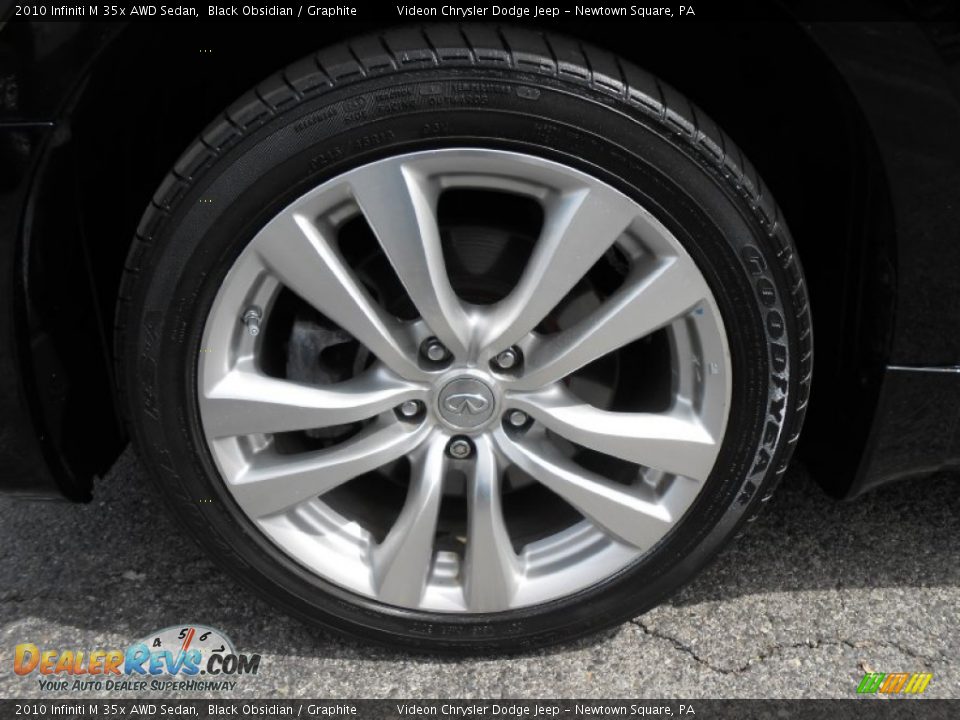 2010 Infiniti M 35x AWD Sedan Black Obsidian / Graphite Photo #21