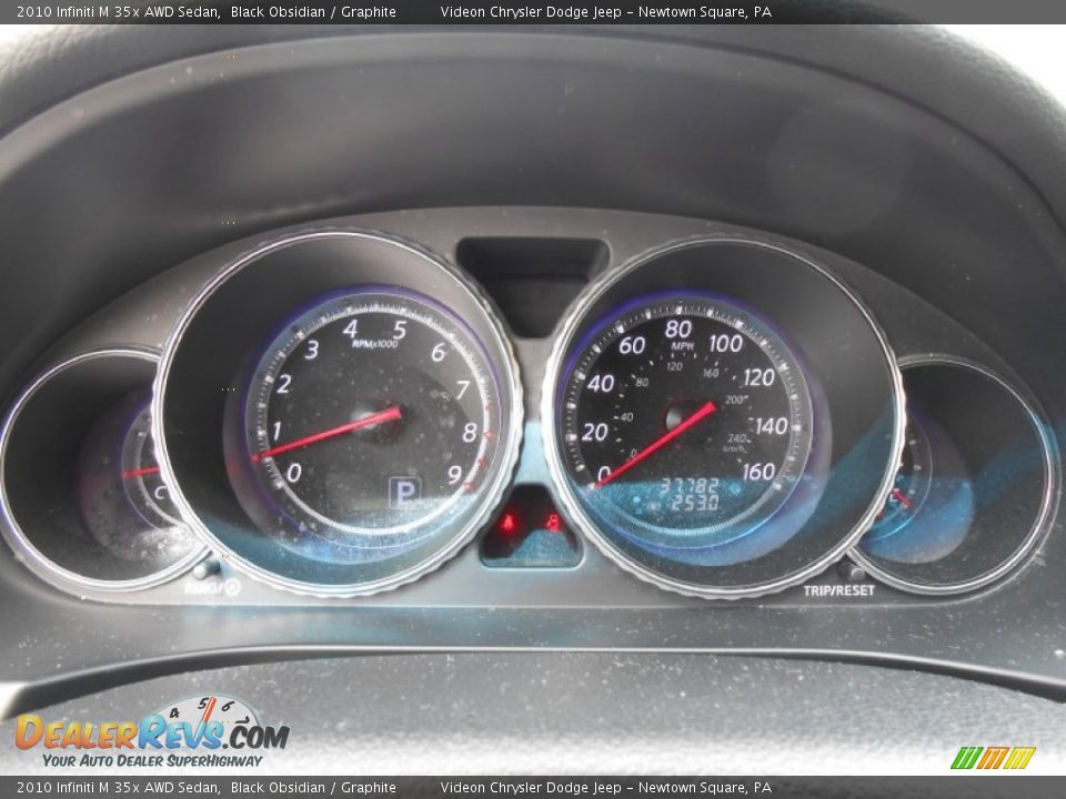 2010 Infiniti M 35x AWD Sedan Black Obsidian / Graphite Photo #26