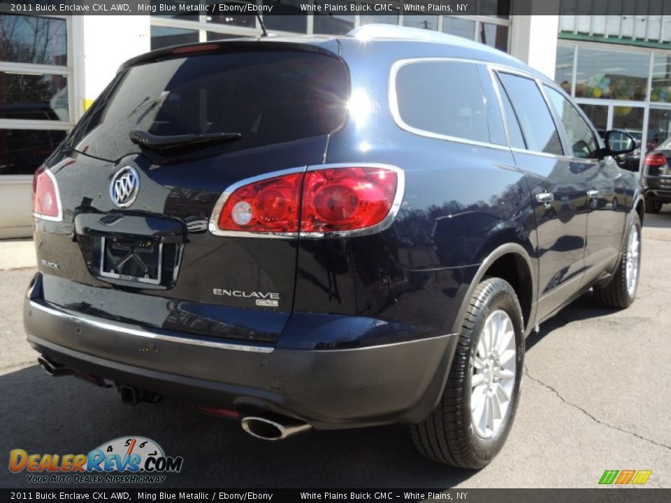 2011 Buick Enclave CXL AWD Ming Blue Metallic / Ebony/Ebony Photo #7