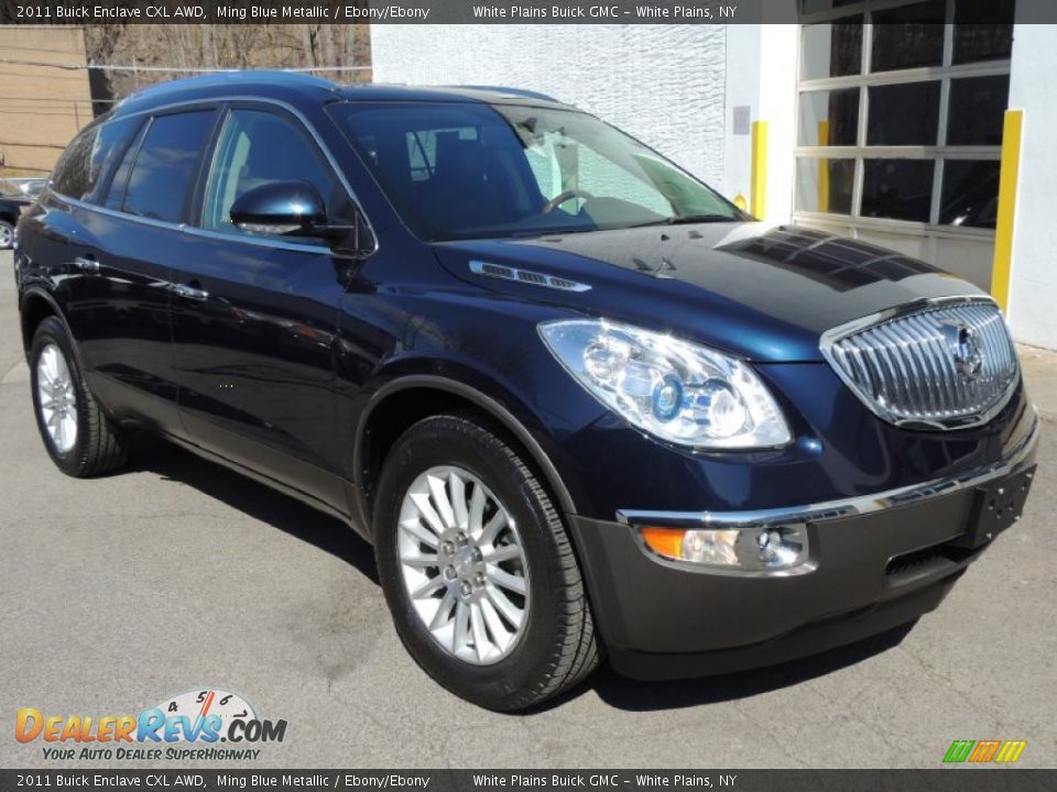 2011 Buick Enclave CXL AWD Ming Blue Metallic / Ebony/Ebony Photo #8