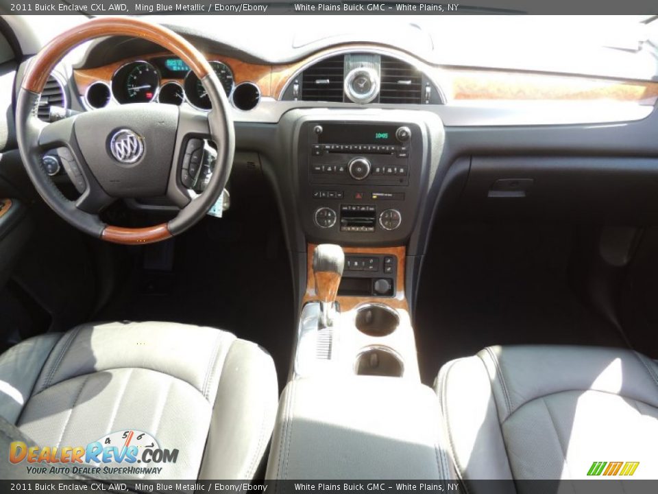 2011 Buick Enclave CXL AWD Ming Blue Metallic / Ebony/Ebony Photo #16