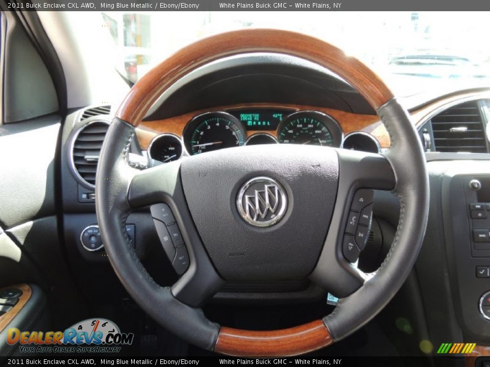 2011 Buick Enclave CXL AWD Ming Blue Metallic / Ebony/Ebony Photo #19