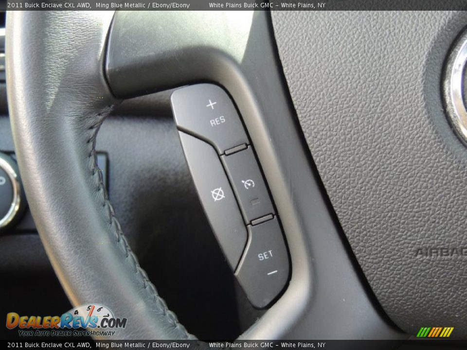 2011 Buick Enclave CXL AWD Ming Blue Metallic / Ebony/Ebony Photo #20