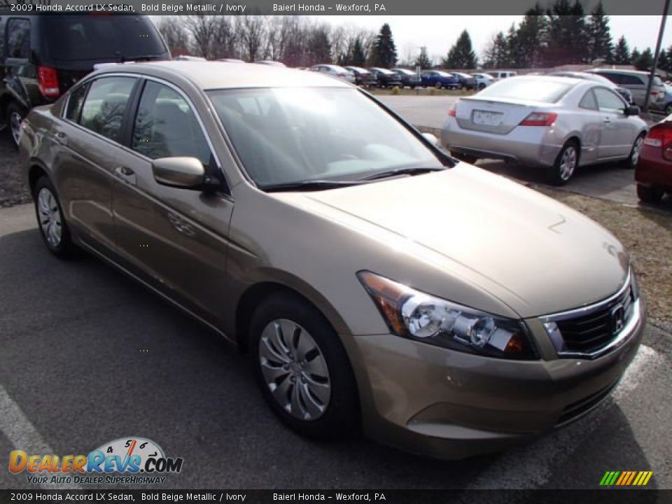 2009 Honda Accord LX Sedan Bold Beige Metallic / Ivory Photo #1