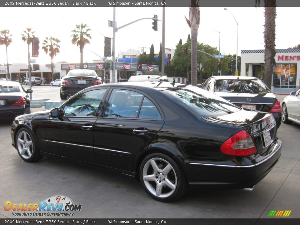 2009 Mercedes-Benz E 350 Sedan Black / Black Photo #3