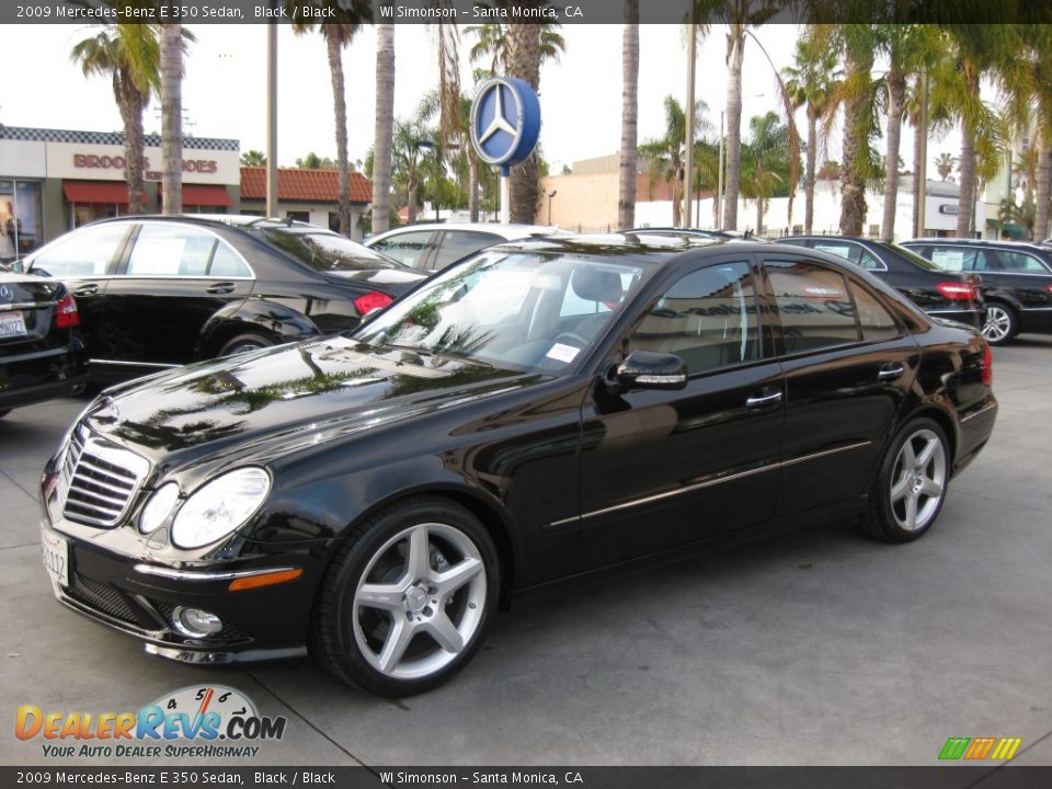 2009 Mercedes-Benz E 350 Sedan Black / Black Photo #5