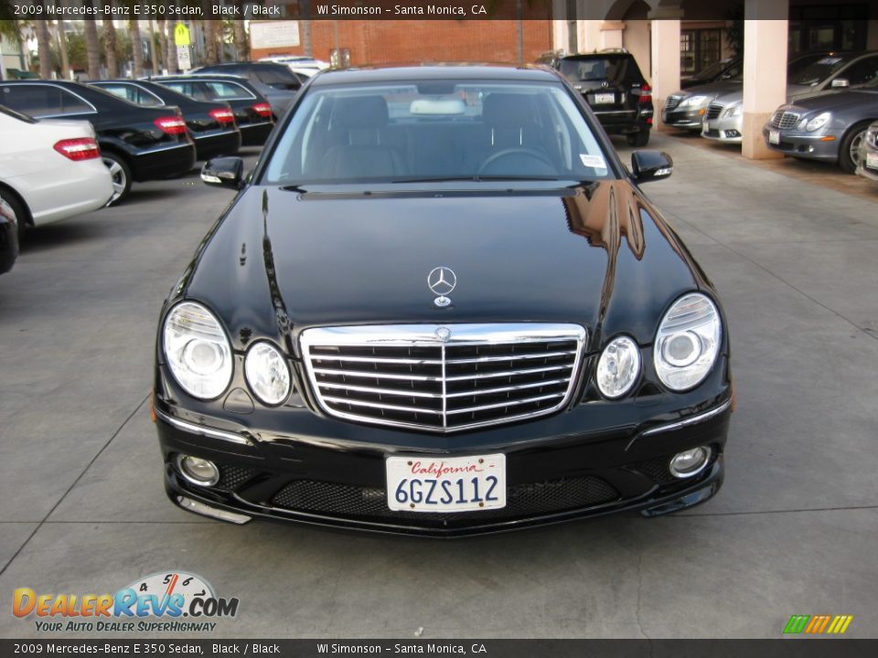 2009 Mercedes-Benz E 350 Sedan Black / Black Photo #6
