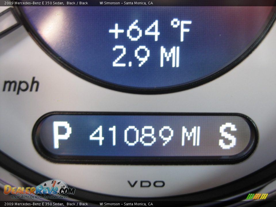 2009 Mercedes-Benz E 350 Sedan Black / Black Photo #8