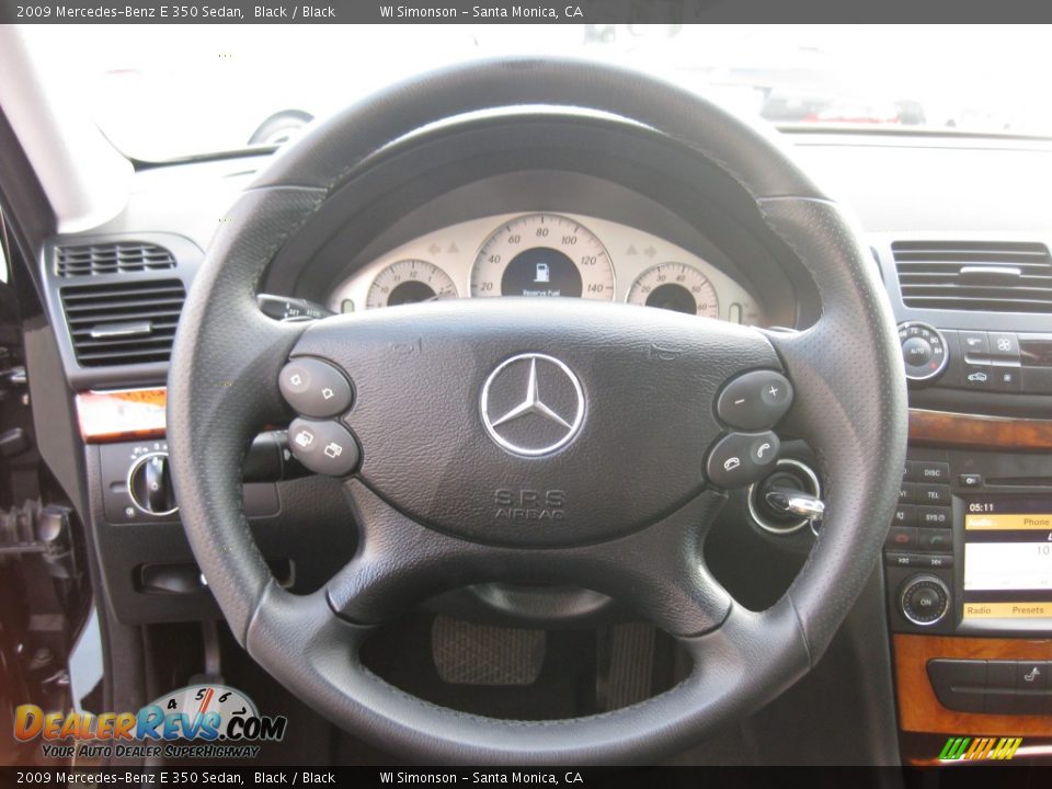 2009 Mercedes-Benz E 350 Sedan Black / Black Photo #9