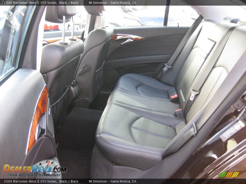 2009 Mercedes-Benz E 350 Sedan Black / Black Photo #15