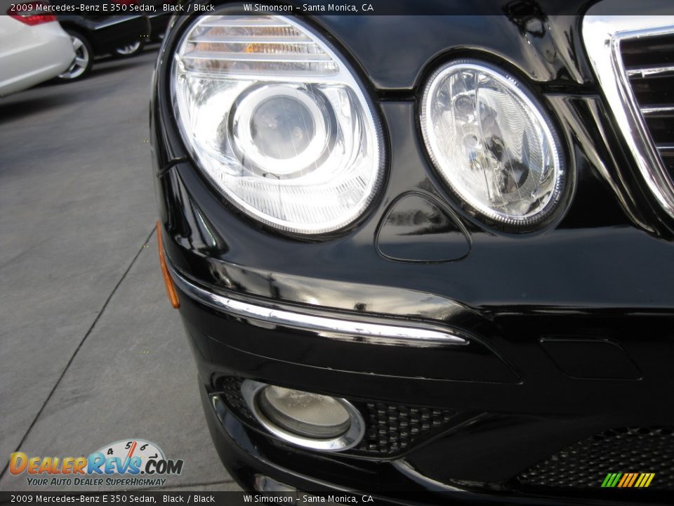 2009 Mercedes-Benz E 350 Sedan Black / Black Photo #19