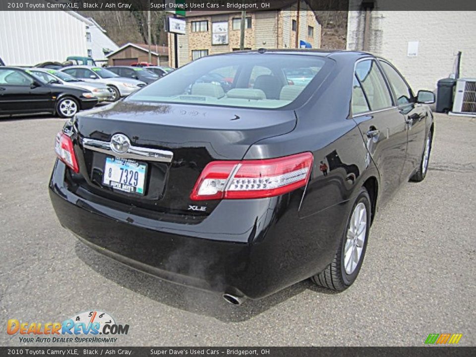 2010 Toyota Camry XLE Black / Ash Gray Photo #6