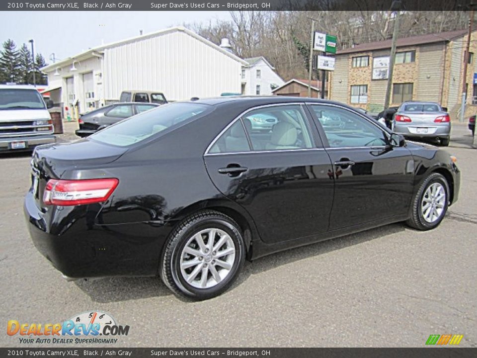 2010 Toyota Camry XLE Black / Ash Gray Photo #7