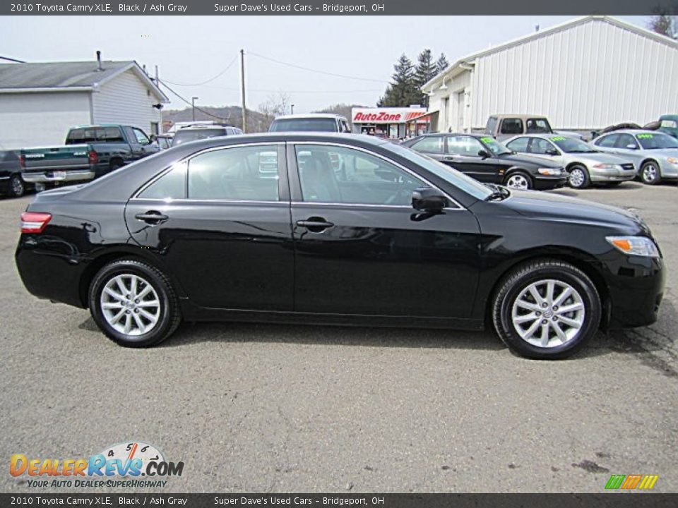 2010 Toyota Camry XLE Black / Ash Gray Photo #8