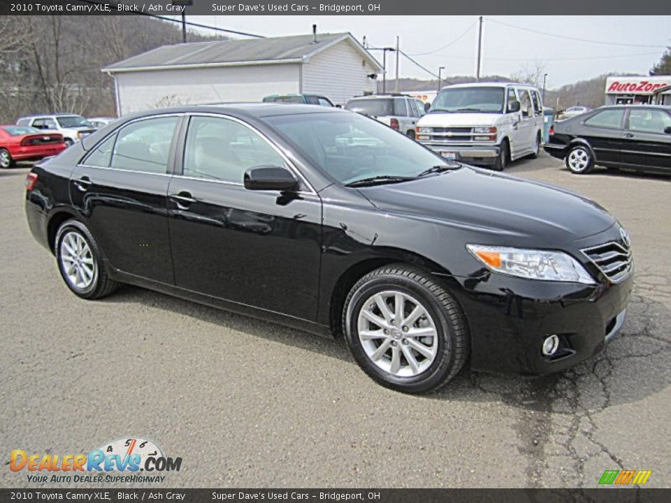 2010 Toyota Camry XLE Black / Ash Gray Photo #9